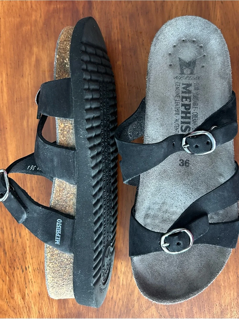 Mephisto black suede